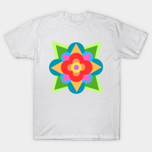 T-Shirt with Beautiful and Colorful Flower Design T-Shirt